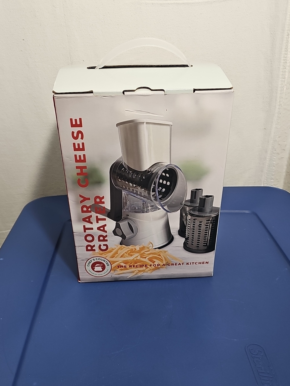 Rotary Cheese Grater - White Kitchen Tool